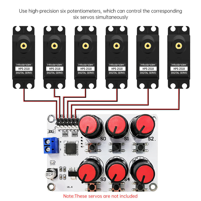 Load image into Gallery viewer, Hiwonder 6 Channel Digital Servo Tester with Over-Current Protection
