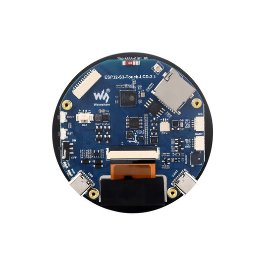 ESP32-S3 2.1inch Capacitive Touch Round Display Development Board, 480×480