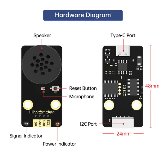 Hiwonder WonderEcho AI Voice Recognition Module