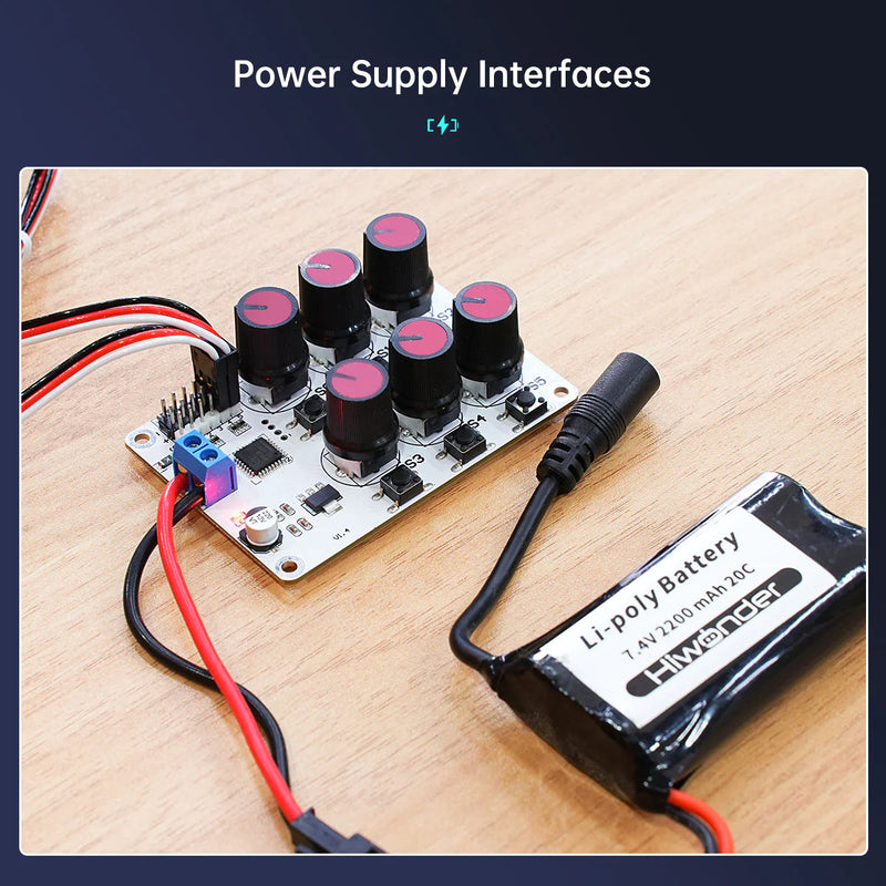Load image into Gallery viewer, Hiwonder 6 Channel Digital Servo Tester with Over-Current Protection
