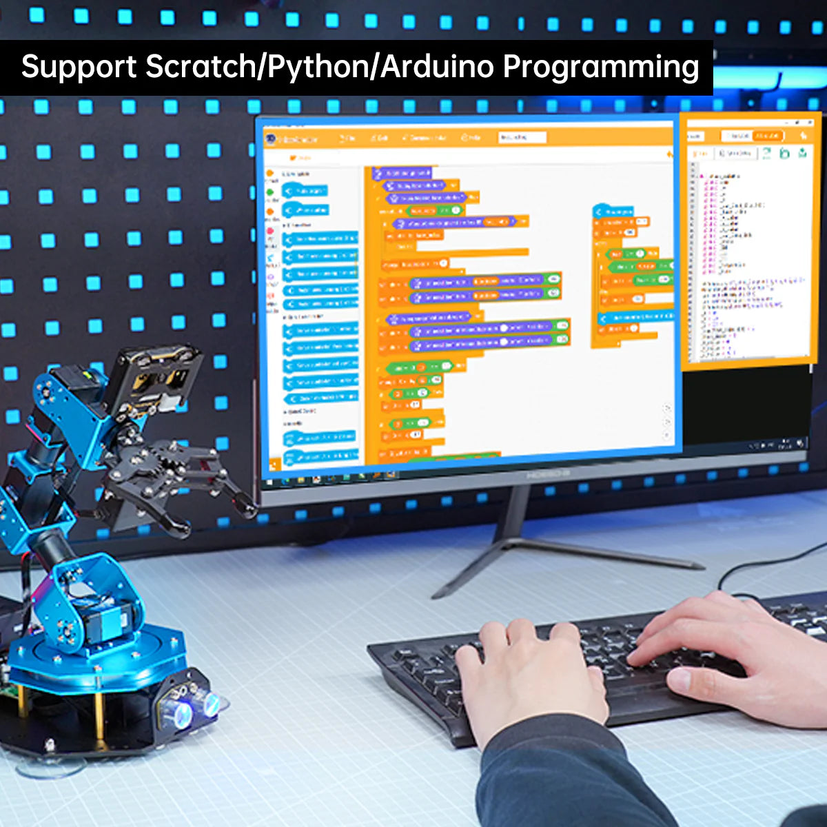 Hiwonder xArm AI Programmable Desktop Robot Arm with AI Vision &; Voice Interaction