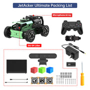 JetAcker ROS Education Robot Car with Ackerman Structure Powered by Jetson Nano