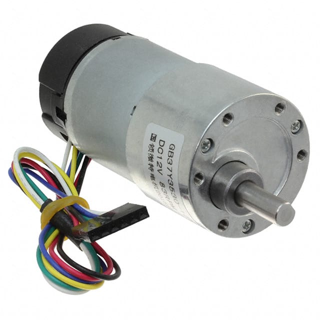 37mm DC Metal Geared Motors With Encoder - ThinkRobotics ...