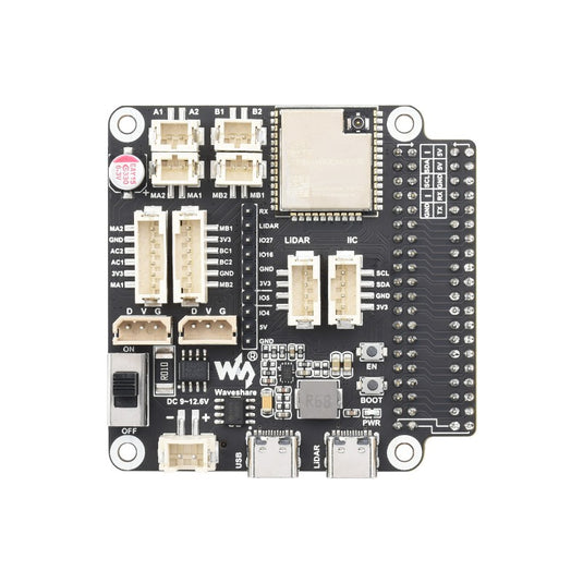 Driver board for Robots, Based on ESP32, multi-functional, supports WIFI, Bluetooth and ESP-NOW communications
