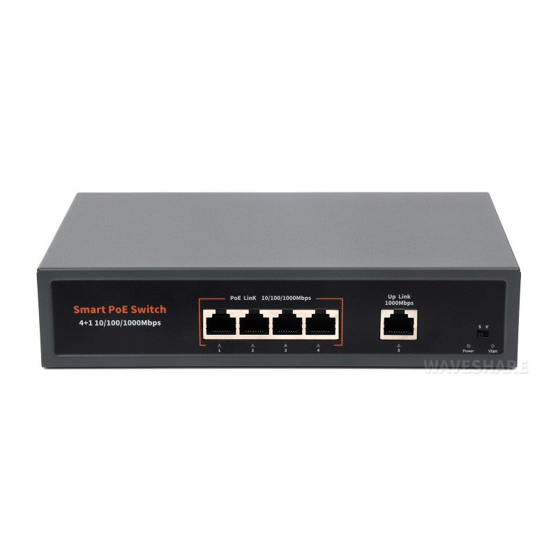 Load image into Gallery viewer, 120W Gigabit Ethernet PoE Switch, 4x PoE+ Ports, Up To 30W Per Port, 802.3af/at Compliant
