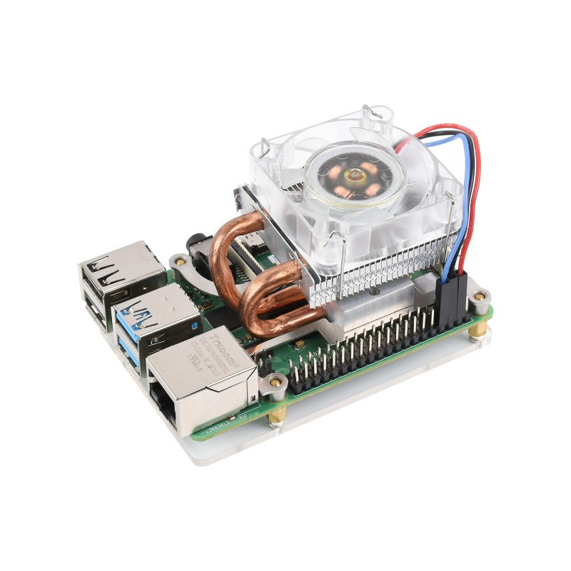 Load image into Gallery viewer, Low-Profile ICE Tower Cooling Fan for Raspberry Pi
