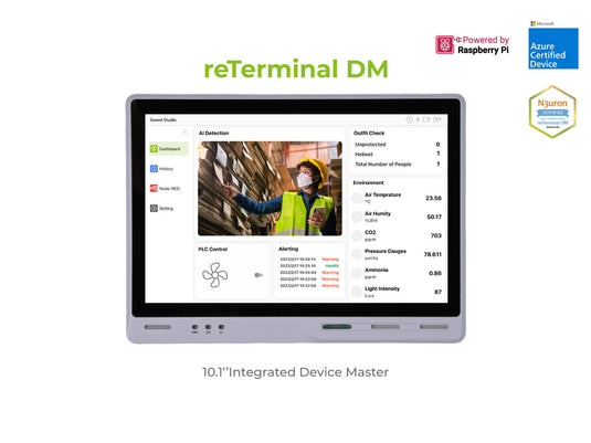 reTerminal DM - 10.1'' Integrated Device Master - RPi HMI (CM4108032) | with Camera & PoE