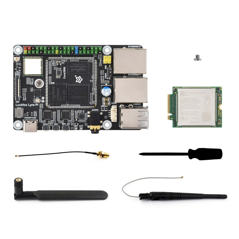 Load image into Gallery viewer, Luckfox Lyra Pi A Linux Micro Development Board, Based On Luckfox Core3506 Core Board
