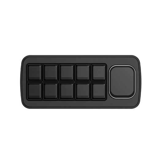 MK10 Multi-Functional AI Voice Control Panel, Onboard 10 × 0.85inch Mechanical LCD Macro Keys And A 2.01inch Secondary Screen
