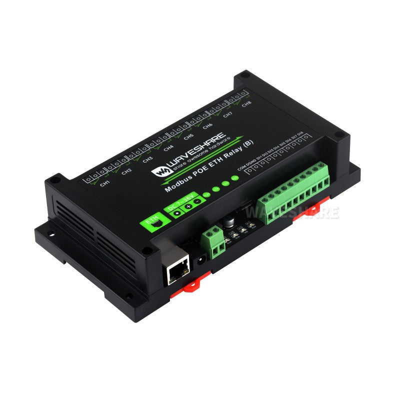 Load image into Gallery viewer, 8-ch Ethernet Relay Module (B) With Digital Input, Modbus RTU/Modbus TCP Protocol, PoE Port Communication
