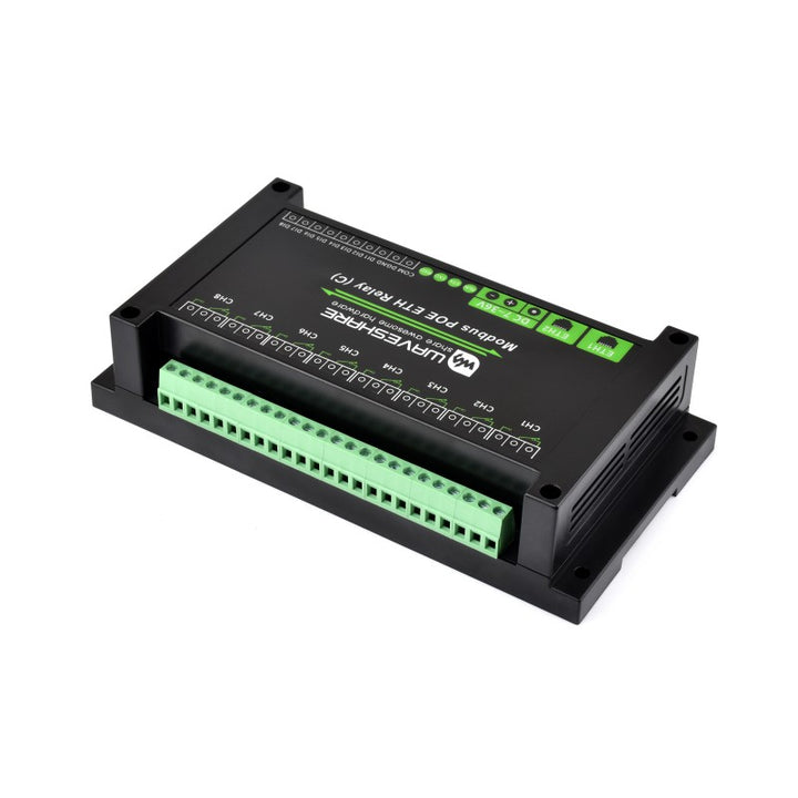 Dual Ethernet Ports 8-ch Relay Module (C), Modbus RTU Protocol, PoE Power Supply