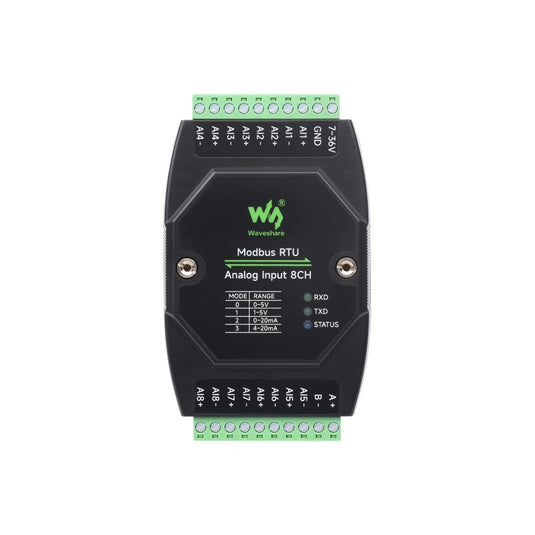Industrial 8-Ch Analog Acquisition Module Modbus RTU 12-Bit High ...