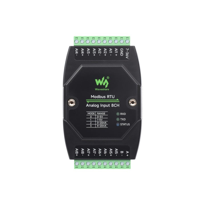 Industrial 8-Ch Analog Acquisition Module Modbus RTU 12-Bit High ...