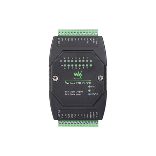 Thinkrobotics Button Module Industrial 8-Ch Digital Input and Output Module RS485 Modbus RTU ...