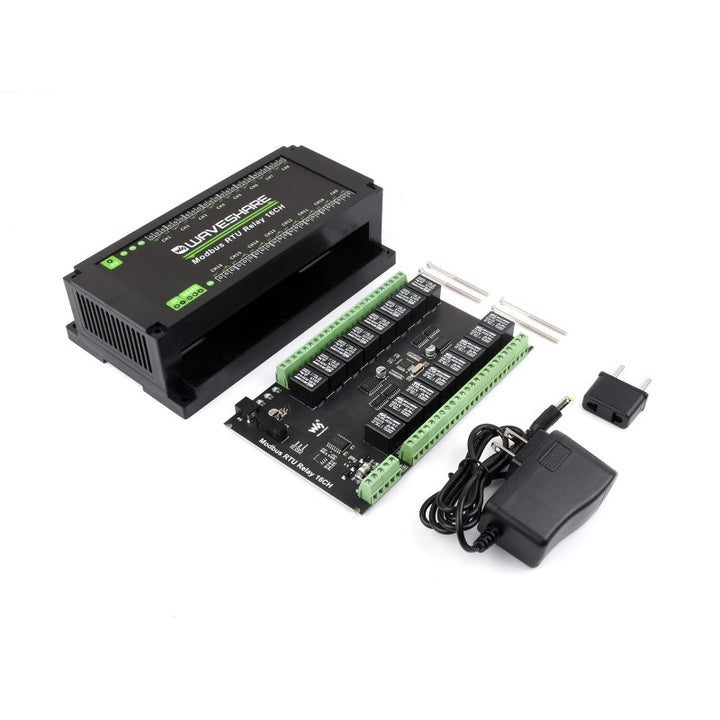 Thinkrobotics Button Module Modbus RTU 16-Ch Relay Module RS485 Interface | 16 Channel Industrial ...