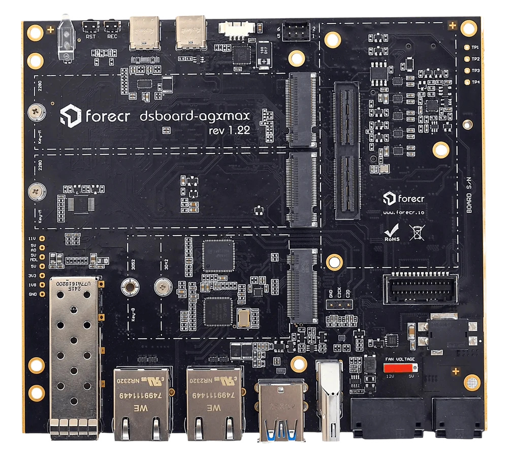 JETSON AGX ORIN CARRIER BOARD WITH 10G ETHERNET - DSBOARD-AGXMAX