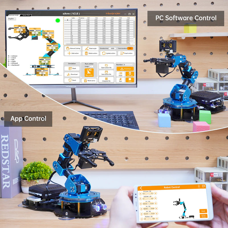 Load image into Gallery viewer, Hiwonder xArm AI Programmable Desktop Robot Arm with AI Vision &amp;; Voice Interaction

