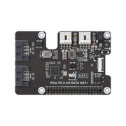 PCIe TO 2-CH SATA HAT+ For Raspberry Pi 5