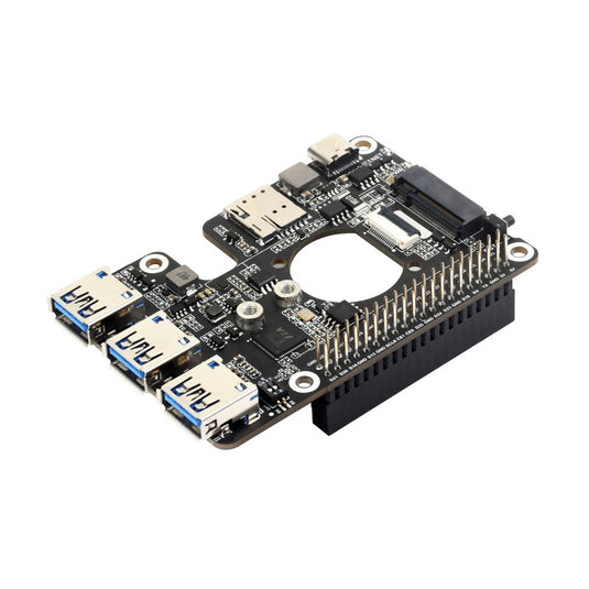 PCIe to M.2 4G/5G And USB 3.2 HAT for Raspberry Pi 5