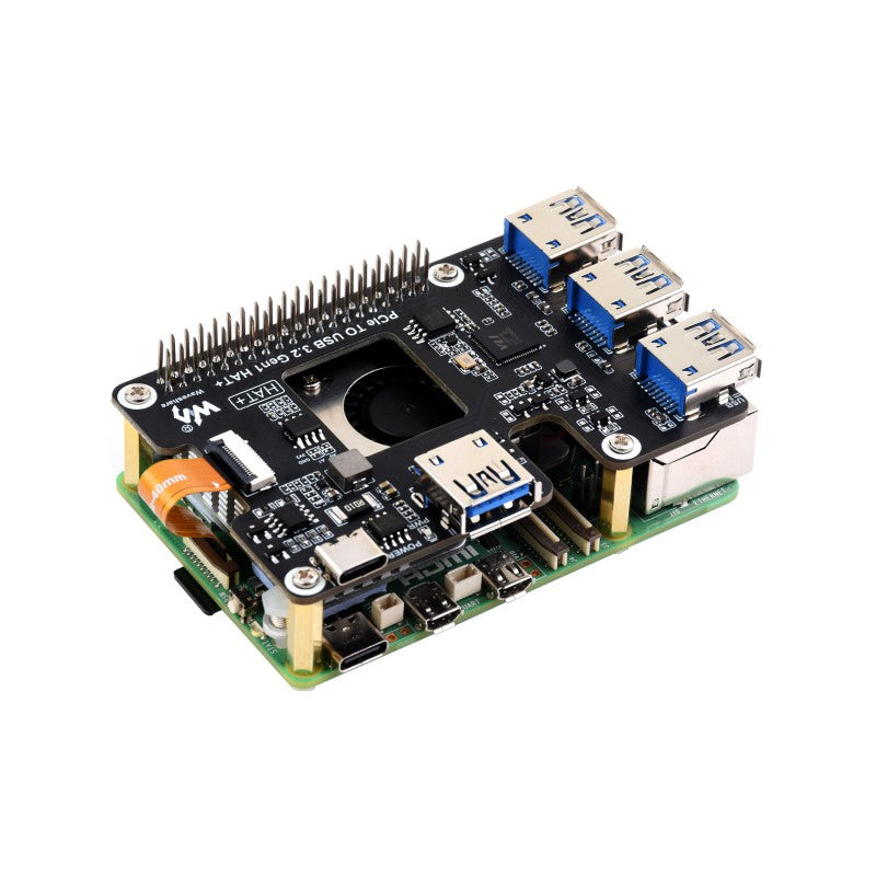 Load image into Gallery viewer, PCIe To USB 3.2 Gen1 HAT+ for Raspberry Pi 5
