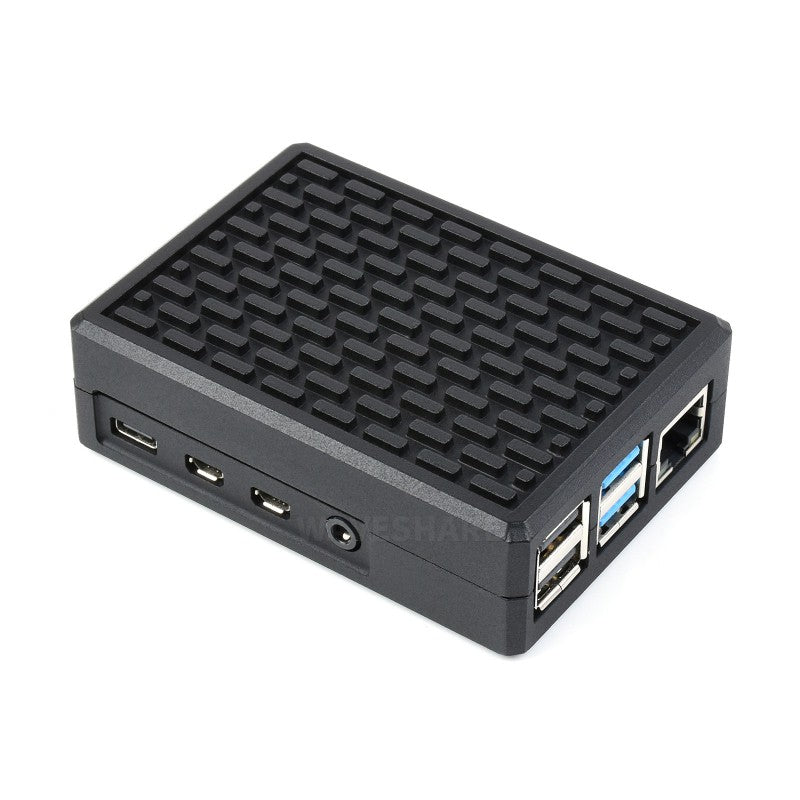 Load image into Gallery viewer, Aluminum Grid Grooved Case for Raspberry Pi 4
