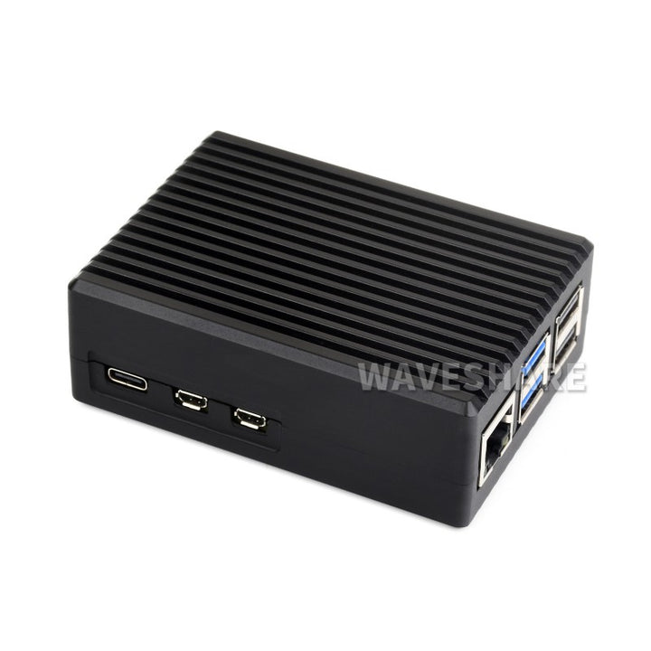 Aluminum Stripe Grooved Case For Raspberry Pi 5