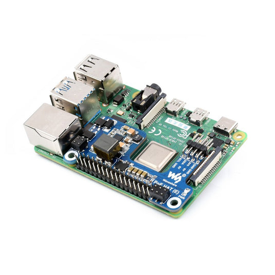 Power over Ethernet HAT for Raspberry Pi 3B+/4B, 802.3af-compliant