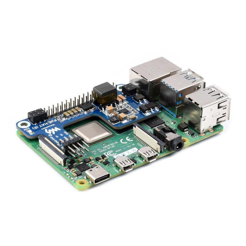 Power over Ethernet HAT for Raspberry Pi 3B+/4B, 802.3af-compliant
