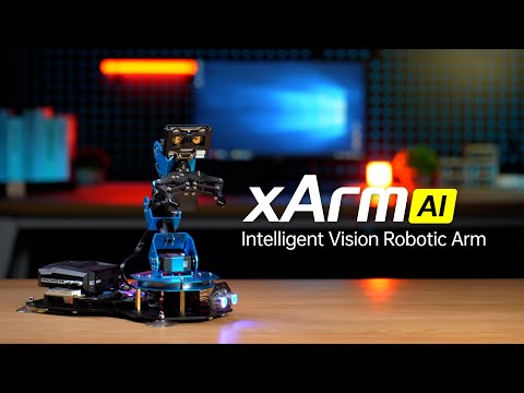 Load and play video in Gallery viewer, Hiwonder xArm AI Programmable Desktop Robot Arm with AI Vision &amp;; Voice Interaction
