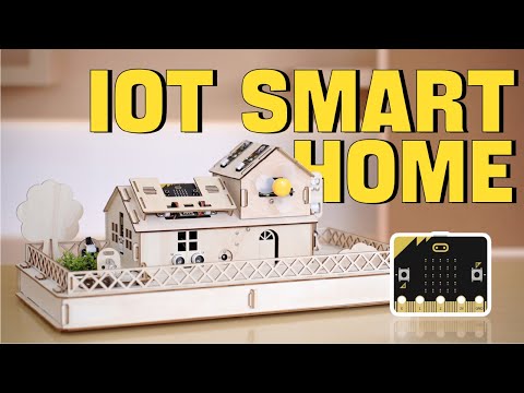 Load and play video in Gallery viewer, Hiwonder IoT Smart House Kit for Electronic DIY Education Support micro:bit Programming
