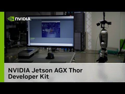 Load and play video in Gallery viewer, NVIDIA Jetson AGX Thor Developer Kit
