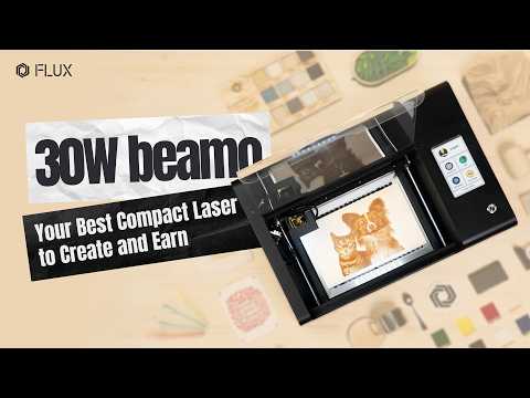 Load and play video in Gallery viewer, Beamo - CO2 Desktop Laser Cutter &amp; Engraver- 30W
