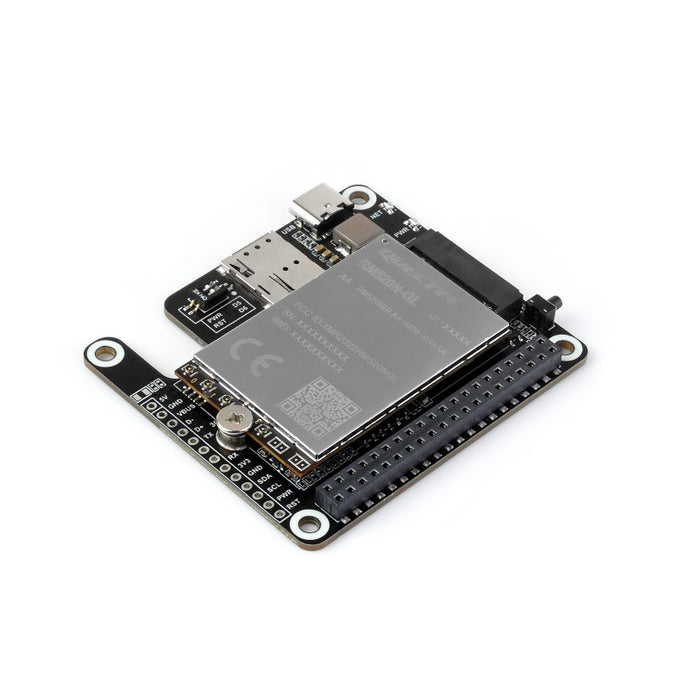 PCIe to 5G/4G/3G HAT designed for Raspberry Pi 5, Compatible with 3042/3052 packages SIMCom/Quectel 5G modules