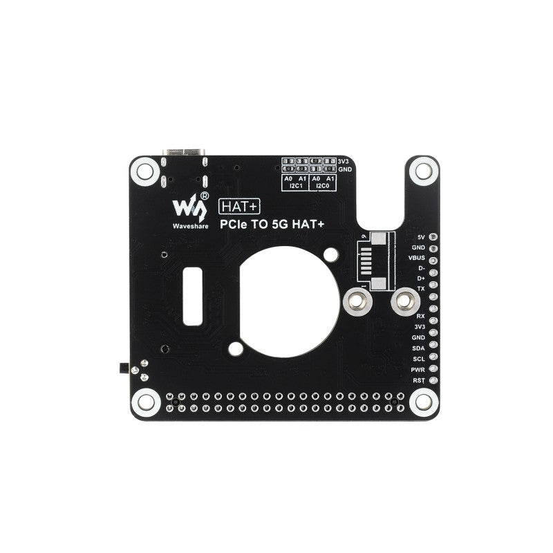 Load image into Gallery viewer, PCIe to 5G/4G/3G HAT designed for Raspberry Pi 5, Compatible with 3042/3052 packages SIMCom/Quectel 5G modules
