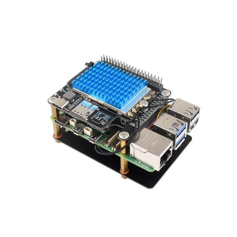 Load image into Gallery viewer, PCIe to 5G/4G/3G HAT designed for Raspberry Pi 5, Compatible with 3042/3052 packages SIMCom/Quectel 5G modules
