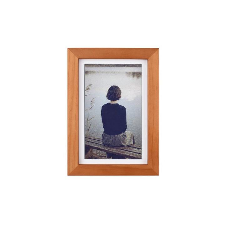 7.3inch E6 Full Color E-Paper With Solid Wood Photo Frame For Raspberry Pi Zero