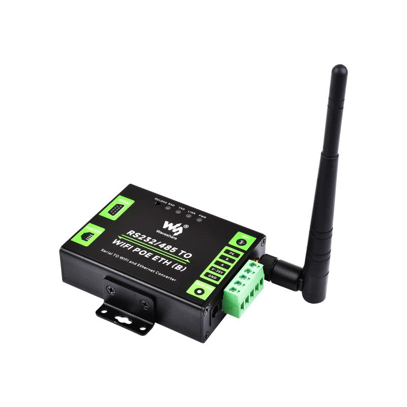 Industrial Grade Serial Server RS232/485 To Wifi and Ethernet with POE ...