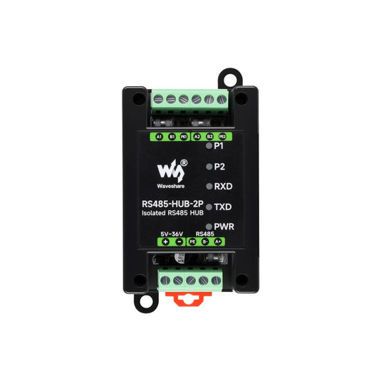 Industrial-grade Isolated 2-Ch RS485 Hub, Expands 2-ch RS485 Sub Ports Via 1-ch RS485 Master Port