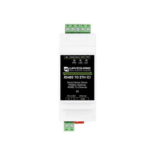 Industrial serial server, RS485 to RJ45 Ethernet, TCP/IP to serial