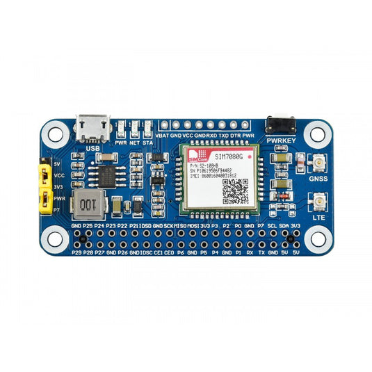 SIM7080G NB-IoT / Cat-M(eMTC) / GNSS HAT for Raspberry Pi