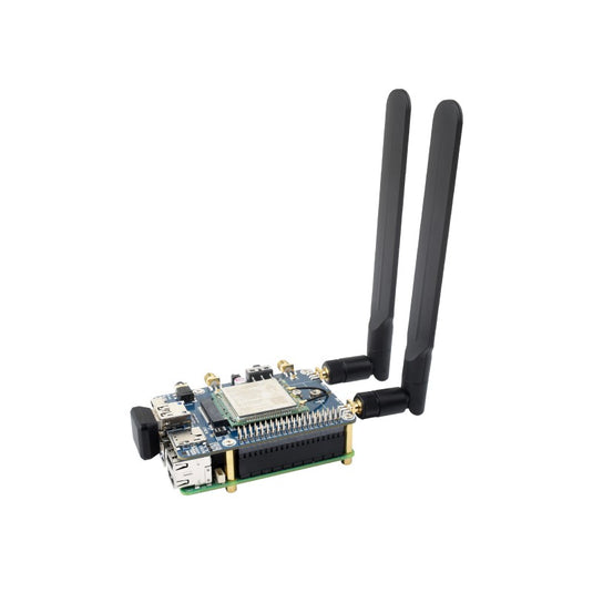 SIM7600G-H M.2 4G HAT for Raspberry Pi, LTE CAT4 High Speed