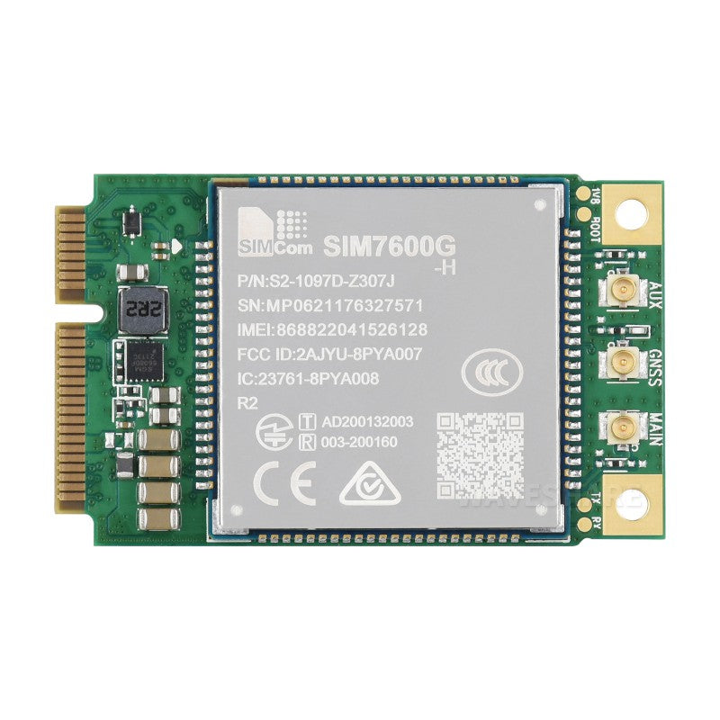Load image into Gallery viewer, SIM7600G-H-PCIE SIMCom Original 4G LTE Cat-4 Module, Global Coverage, GNSS, Mini-PCIe Connector
