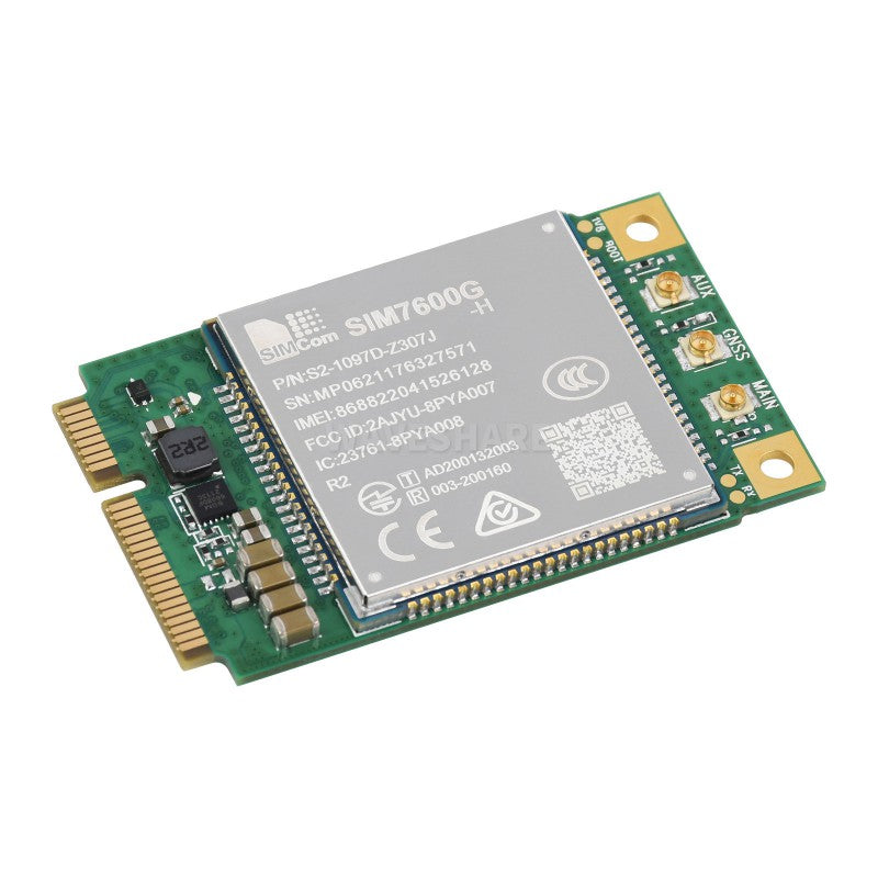 SIM7600G-H-PCIE SIMCom Original 4G LTE Cat-4 Module, Global Coverage, GNSS, Mini-PCIe Connector