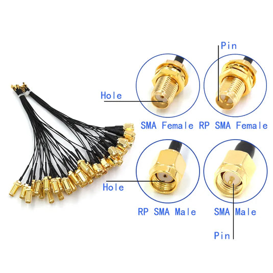 U.FL IPEX 4 to SMA / RPSMA Connector Pigtail