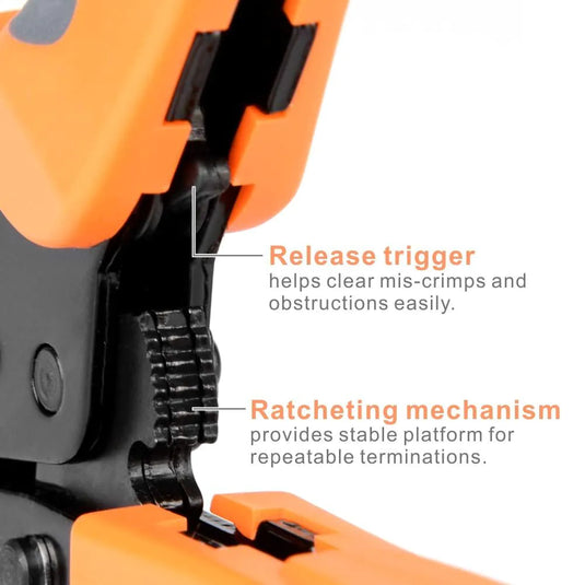 SN-48B Ratcheting Crimping Tool for Dupont, JST, and Open Barrel Terminals