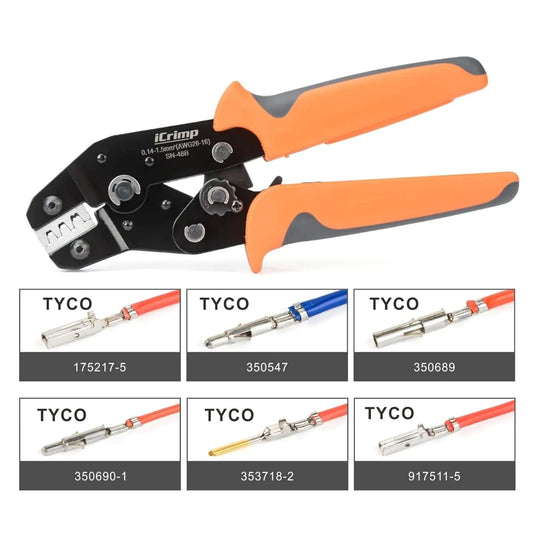 SN-48B Ratcheting Crimping Tool for Dupont, JST, and Open Barrel Terminals