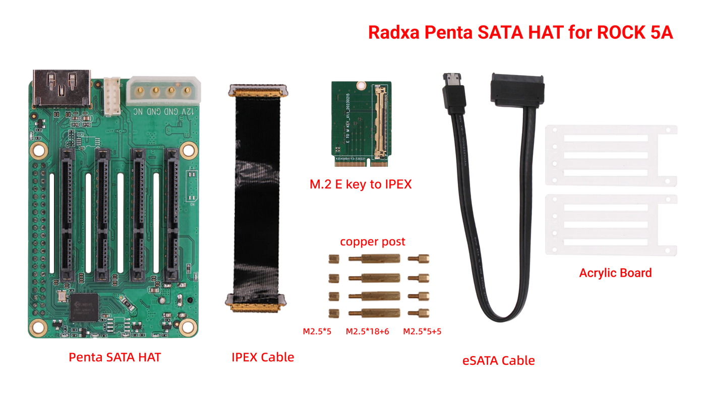 Radxa Penta SATA HAT