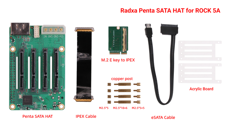 Load image into Gallery viewer, Radxa Penta SATA HAT
