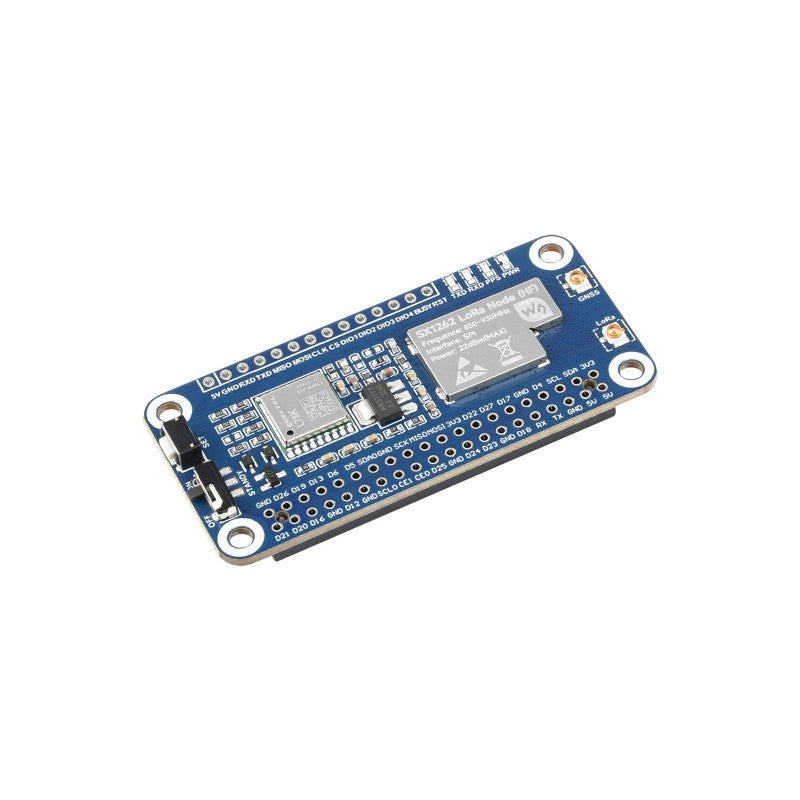 SX1262 LoRaWAN Node Module Expansion Board for Raspberry Pi - 868Mhz & GNSS