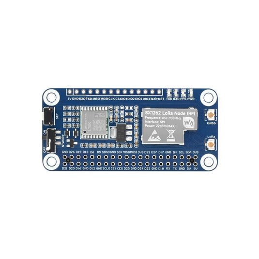 SX1262 LoRaWAN Node Module Expansion Board for Raspberry Pi - 868Mhz & GNSS